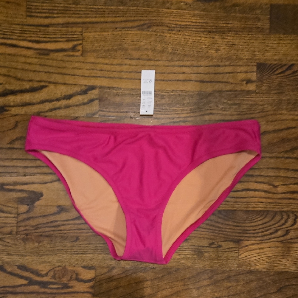 NWT J. Crew Fuschia Women's Swim Bottom L